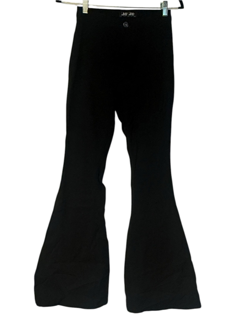 JC & JQ Women’s Black Bell Bottom Stretch Pants Size M Retro Flare